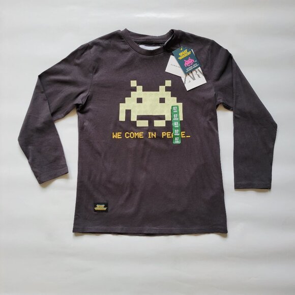 NWT ZARA BOYS INVADER PRINT TEE SIZE 7 - Picture 3 of 8
